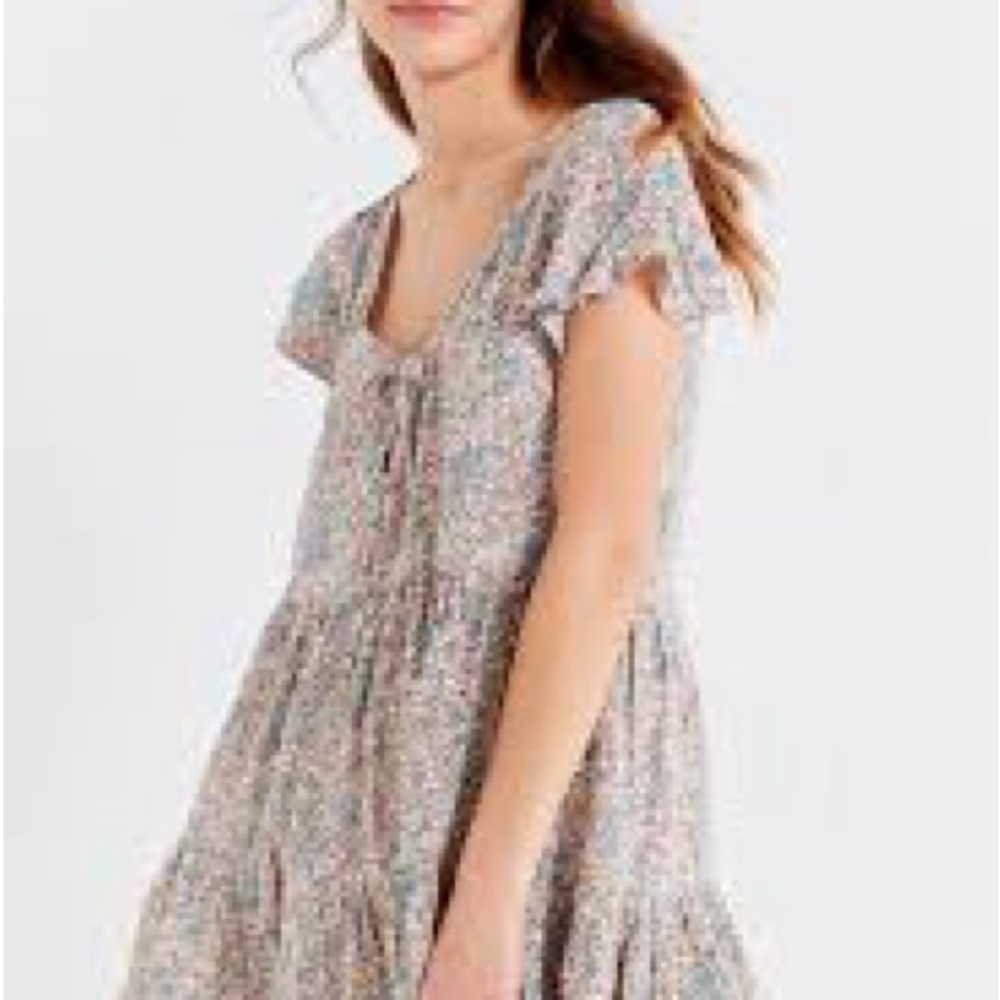 Auguste The Label Cream Ruffled Tiered Babydoll Sundress - Picture 5 of 8